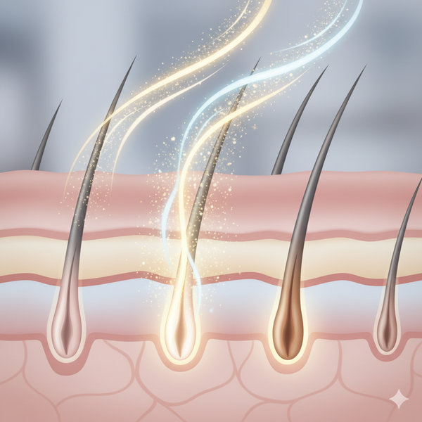 Awakens dormant follicles